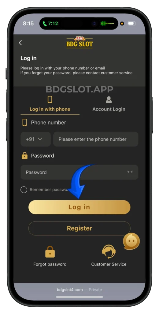 bdg-slot-login-page